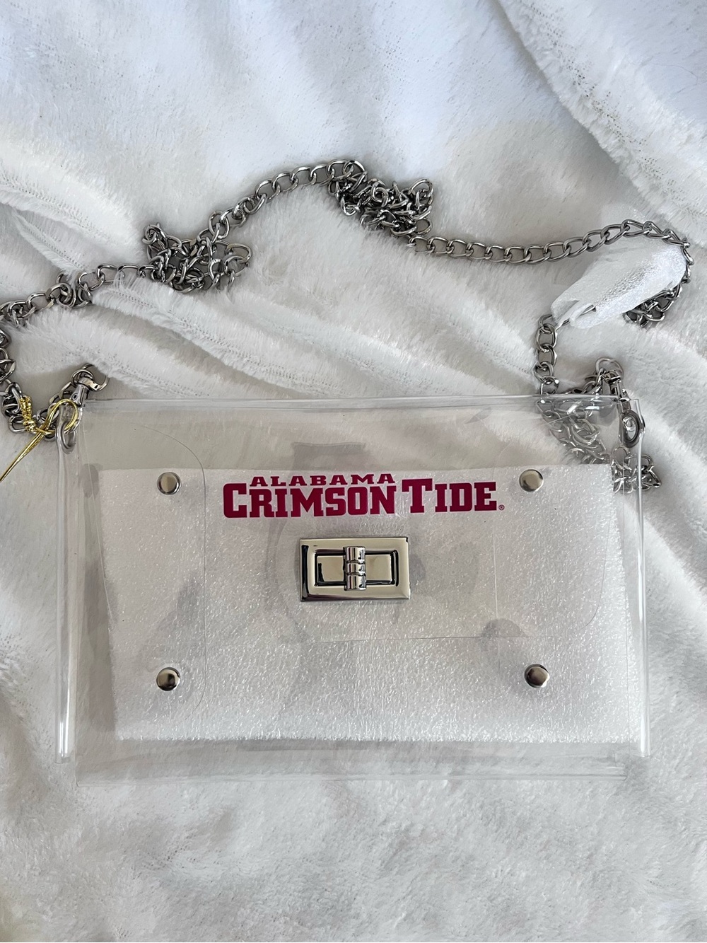 Clear Alambama Crimson Tide bag